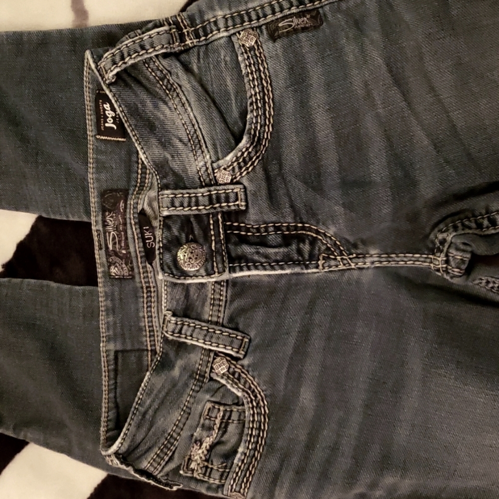 Silver suki skinny jeans size us 24